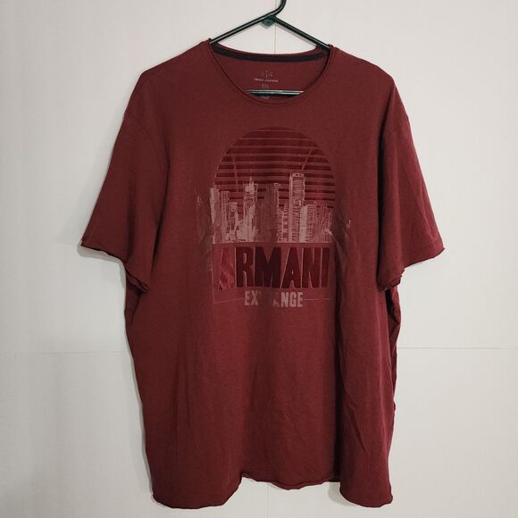 Armani Exchange City Scape Front Graphic t shirt men XXL - Picture 1 of 6